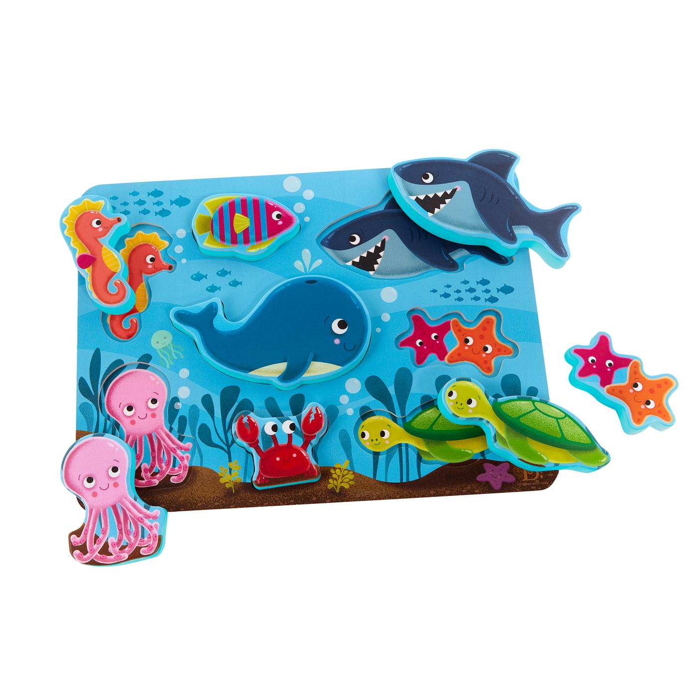 Chunky ocean animals puzzle.