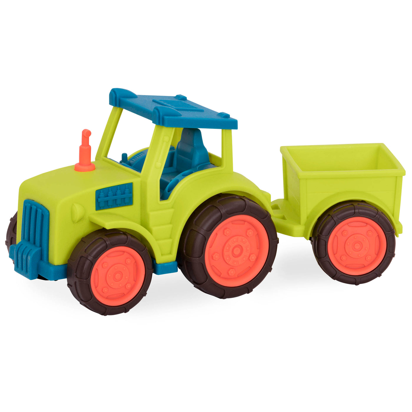 Toy tractor and trailer.