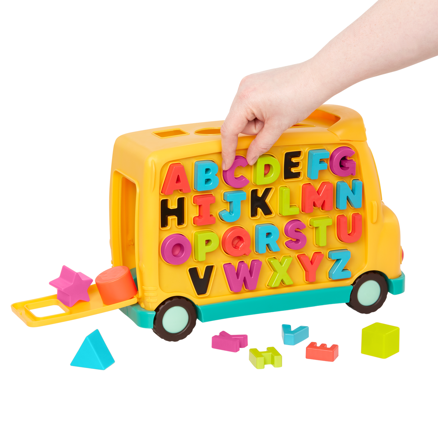 Educational school bus toy.